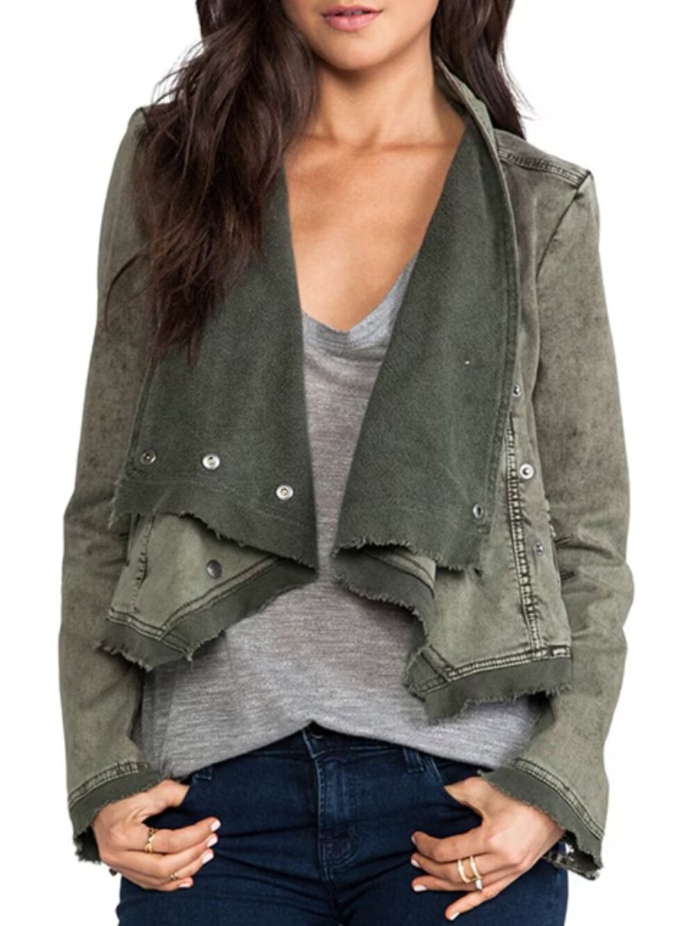 Free People Collapsing Twill Jacket Size S